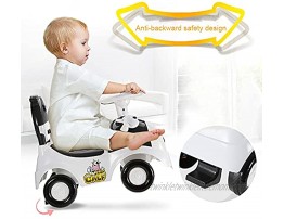 Mostop Ride On Walker Toy 3 in 1 Cartoon Push and Ride Racer for Kids 4 Wheeled Toddler Learning Walker Ride On Buggy Pretend Play Toy Kids Gliding Scooter Pushing Cart with Sound & Backrest