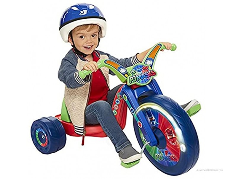 PJ Masks 15 Fly Wheel Ride-On Tricycle Ride On Red Blue Green 76083