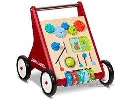 Radio Flyer Classic Push & Play Walker Toddler Walker with Activity Play Ages 1-4  Red