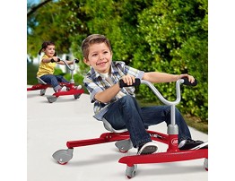 Radio Flyer Ziggle Red Kids Wiggle Car Ages 3-8