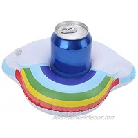 Velaurs Inflatable Drink Holder Lightweight Inflatable Cup Holders Cloud and Rinbow for Pool Party for Hot Tubs