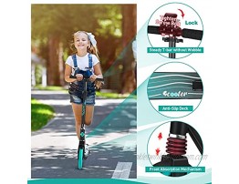 Beleev V5 Scooters for Kids 8 Years and Up Foldable Kick Scooter 2 Wheel Quick-Release Folding System Shock Absorption Mechanism Large 200mm Wheels Scooters with Carry Strap for Adults and Teens