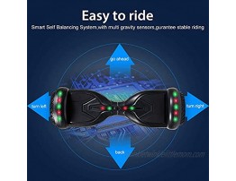 CBD All-Terrain Hoverboard Two-Wheel 6.5 inch Self Balancing Hoverboard with Bluetooth and LED Lights for Kids adults