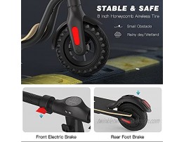 Electric Scooter 3 Gears Max Speed 15.5MPH 12-17 Miles Rang 7.5Ah 5.0 Ah Powerful Battery with 8'' Tires Foldable Electric Scooter for Adults Load 220-265 lbs