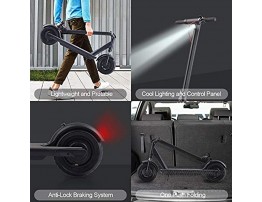 Electric Scooter Powerful 350W Motor 10” Solid Tires One-Step Fold for Adults Upgraded Adult Electric Scooters with Long Range Battery Lightweight and Foldable for Commute and Travel