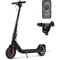 FIDICO Electric Scooter 350W Brushless Motor 2-Model Speeds to 18.6 MPH，24 Miles Long-Range 10 Inch Solid Tires Electric Scooter for Adults