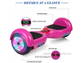FLYING-ANT Hoverboard 6.5 Inch Self Balancing Hoverboards with LED Lights Hover Board for Kids Teenagers