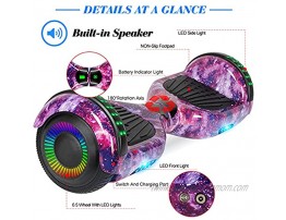 FLYING-ANT Hoverboard Hoverboards for Kids with Bluetooth Speaker and Led Lights 6.5inch Two Wheels Self Balancing Hoverboard