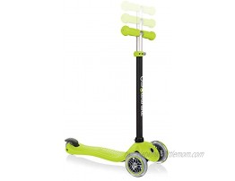 Globber Go Up Sporty 3 in 1 Kick Scooter for Kids and Toddlers | 3 Mode Ride On Scooter for Ages 15 Months to 3+ | Light Up Battery Free LED Wheels