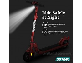 GOTRAX Commuting Electric Scooter 8.5 Air Filled Tires 15.5MPH & 15 Mile Range Folding E Scooter for Adults Commuters