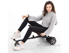 GYROOR T581 Hoverboard 6.5 Off Road All Terrain Hoverboards with Bluetooth Speaker&LED Lights Two-Wheel Self Balancing Hoverboard with Kart Seat Attachment UL2272 Certified for Kids & AdultsBlue