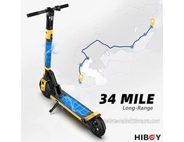 Hiboy NEX5 Electric Scooter 19 MPH & 34 Miles Long-Range Detachable Battery Folding Electric Scooter for Adults with 350W Motor 8.5 inch Solid Tire Commute and Travel