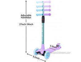 Kick Scooter Kids Scooter 3 Wheel Scooter 4 Height Adjustable Pu Wheels Extra Wide Deck Best Gifts for Kids Boys Girls