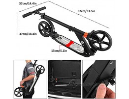 Kids Adult Scooter with 3 Seconds Easy-Folding System 220lb Folding Adjustable Scooter with Disc Brake and 200mm Large Wheels
