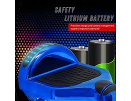 Longtime 6.5 Flashing Wheels Rechargeable Battery Self Balancing Scooter Electric Hoverboard for Kids and Adult Bluetooth Speaker LED Lights UL2272 Certified