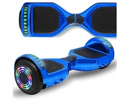 Longtime 6.5 Flashing Wheels Rechargeable Battery Self Balancing Scooter Electric Hoverboard for Kids and Adult Bluetooth Speaker LED Lights UL2272 Certified