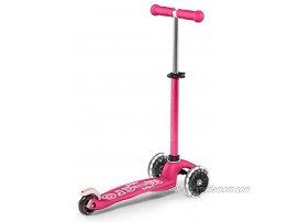 Micro Kickboard Mini Deluxe LED 3-Wheeled Lean-to-Steer Swiss-Designed Micro Scooter for Preschool Kids with LED Light-up Wheels Ages 2-5