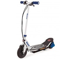 Razor Power Core E100 Kids Ride On 24V Motorized Electric Powered Scooter Toy Speeds up to 11 MPH with Brakes and Pneumatic Tires Blue
