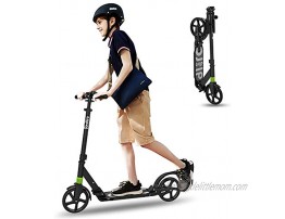 Scooter for Adults Scooters for Teens 12 Years and Up with Double Suspension Adjustable Handlebars 2 Big Wheels with Quick Release Folding System Great Gift Selection