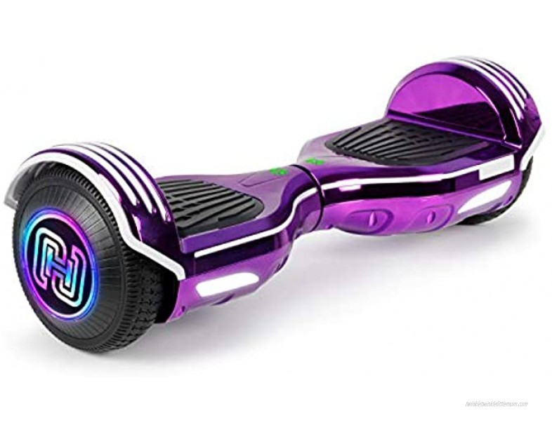 SISIGAD Hoverboard Self Balancing Scooter 6.5 Two-Wheel Self Balancing Hoverboard with Bluetooth Speaker for Adult Kids