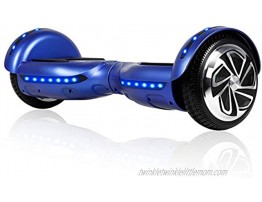 SISIGAD Hoverboard,6.5 Hoverboard with Bluetooth and Lights Two-Wheel Self Balancing Hoverboard for Kids Adults