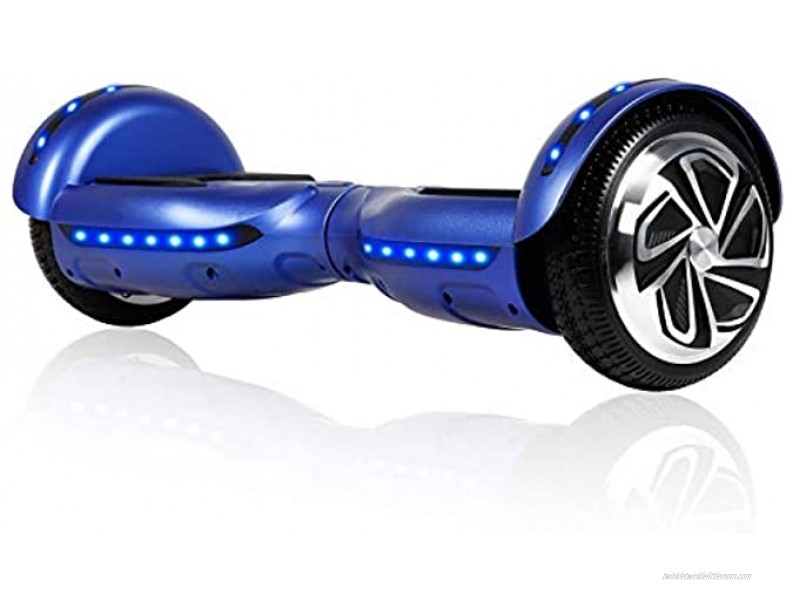 SISIGAD Hoverboard,6.5 Hoverboard with Bluetooth and Lights Two-Wheel Self Balancing Hoverboard for Kids Adults