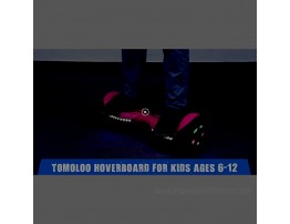 TOMOLOO Hoverboard Bluetooth and LED Music Rhythmed Lights Hover Board with 6.5 Inch Solid Wheel UL2272 Certified Hoverboard for Kids and Adults