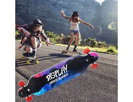 41 inch Freeride Longboard Skateboard Cruising Long Board 8 Layer Canadian Maple Long Boards Skateboard for Adults Beginners Girls Boys Carving and Downhill