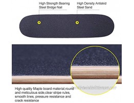 9 Layer Canadian Maple Wood Concave Skateboard Complete Skateboards 31 inch Pro Skateboard for Boys Girls Kids Youth Adults,Skate Board for Beginners,A