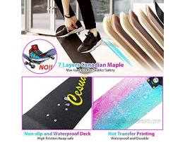 ANDRIMAX Skateboards-Complete Skateboards for Beginners Kids Boys Girls Adults Youth-Standard Skateboards 31’’x8’’ with 7 Lays Maple Deck Pro Skateboards Longboard Skate Boards
