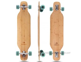 DEBROO Bamboo Longboard Skateboards Cruiser