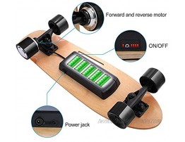 DEVO Electric Skateboard with Wireless Remote Electric Skateboard for Adult and Teens 12 MPH Top Speed Electric Longboard 350W Motor E-Skateboard 10 Miles Range Load up to 220lbs 7 Layers Maple
