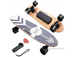 DEVO Electric Skateboard with Wireless Remote Electric Skateboard for Adult and Teens 12 MPH Top Speed Electric Longboard 350W Motor E-Skateboard 10 Miles Range Load up to 220lbs 7 Layers Maple