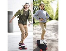 Fish Adults and Kids Skateboard – Mini Cruiser – Light Weight and Portable – Beginners to Experts