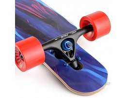 FISH SKATEBOARDS 41-Inch Downhill Longboard Skateboard Through Deck 8 Ply Canadian Maple Complete Cruiser Free-Style