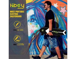 Hiboy S11 Electric Skateboard with Wireless Remote E-Skateboard Max Speed 12.4 mph Range 6-9 Miles 350W Motor Eskateboard for Adults Teens Upgraded Version