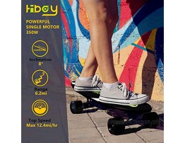 Hiboy S11 Electric Skateboard with Wireless Remote E-Skateboard Max Speed 12.4 mph Range 6-9 Miles 350W Motor Eskateboard for Adults Teens Upgraded Version