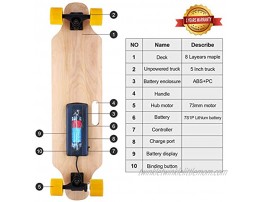 Hicient Electric Skateboard for Adults with Wireless Remote Skateboard Electric Longboard for Youths