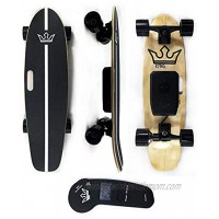 KYNG Electric Skateboard with Wireless LED Remote 29 for Youth and Adults 15 MPH 350W Motor 10 Mile Range Adjustable Speed and Braking 7 Layer Maple Deck 175lb Weight Load Kids and Adult