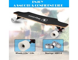 Longboard Skateboard Complete 31 Inch Pro Small Longboard for Hybrid Freestyle Carving Cruising and Downhill with All-in-one T-Tool