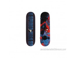 PlayWheels Ultimate Spider-Man 28 Inch Complete Skateboard Beginner Trick Skateboard for Kids Spider-Crawl 166437