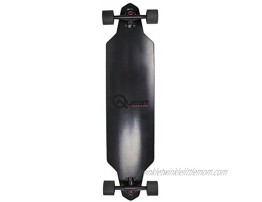 Quest Skateboards Zero Dark 40 Downhill Style Slot Through Longboard Skateboard  Black
