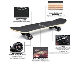 X Free Skateboards 31 Inches Complete Skateboards for Beginners