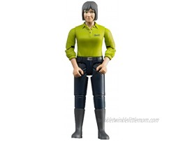 Bruder Woman with Light Skin Dark Blue Jeans Toy Figure