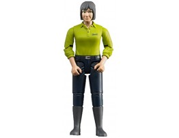 Bruder Woman with Light Skin Dark Blue Jeans Toy Figure