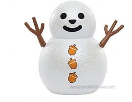 Enchantimals Snowman Face-Off with Sharlotte Squirrel Small Doll 6-in Walnut Animal Figure & 2 Snowman Figures with Removable Stick Buttons Carrot Nose for Building Fun [ Exclusive]