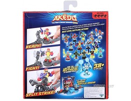 Akedo Ultimate Arcade Warriors Warrior Collector 4 Pack 3 Mini Battling Action Figures: Twinfang Slam Granderson & Aximus and one Hidden Mini Battling Action Figure! Multicolor 14249
