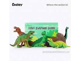 Boley 12 Pack 9-Inch Educational Dinosaur Toys Kids Realistic Toy Dinosaur Figures for Cool Kids and Toddler Education! T-Rex Triceratops Velociraptor and More!
