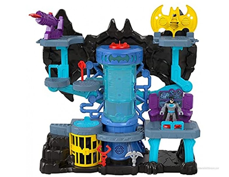 Fisher-Price Imaginext DC Super Friends Bat-Tech Batcave Batman playset with lights and sounds for kids ages 3 to 8 years