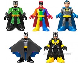 Fisher-Price Imaginext DC Super Friends Batman 80th Anniversary Collection Figure 5-Pack  Exclusive